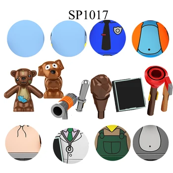 SP1017 Популярен нов анимационен филм, семеен герой от комикс, фигурка на мини-тухли, фигурка от градивен елемент, пластмасова играчка