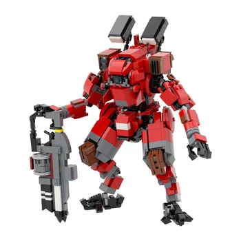 Titanfalls Vanguard-клас Титан MOB-1316 Кожа-Воин на Червен Робот 976 Парчета За Възрастни Сбирка Строителни Блокове Играчки