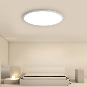 Модерен тавана лампа за защита на очите, осветителни тела за хол, изключително тънък Минималистичен креативен дизайн, led декорация на помещения