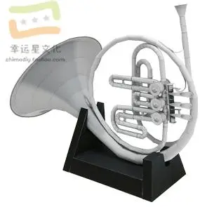 Музикален инструмент Рог 3d Книжен модел направи си САМ Хартиена форма на ръчно изработени Играчки за декорация на хартиени формуляри