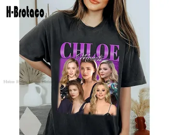 Риза Chloe Moretz, тениски Chloe Moretz, тениски унисекс, с модерна риза, Ретро-риза, подаръци за мъже